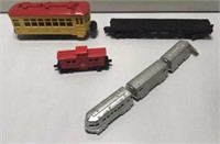 Lionel 60 Trolley, 928, & Cars