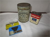 Vintage tin radio needle