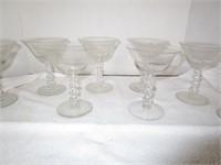 8 Candle Wick cocktail glasses