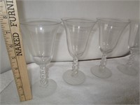 5 Candle Wick wine glasses