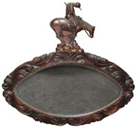 Antique Mirror In Carved Frame