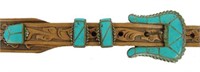 Zuni Inlay Buckle Set