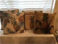 Lot of 4 "Pineapple" Cushions