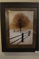 Tree in Winter" Framed Print