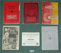 Lot of six assorted STARRETT tool catalogs