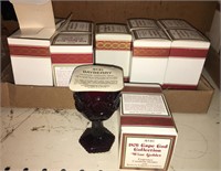 (10) 1876 Avon Cape Cod collection wine Goblet