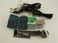 4 Bungy Cords, Drill Bits & Tips, Solder, Hardware