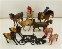 Toy Horses - Wall Hanger, Some Figures