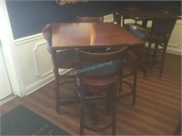 Tall Table  with  and tall  4 chairs