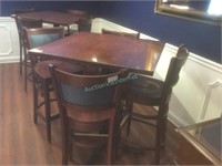 Tall Table  with  and tall  4 chairs
