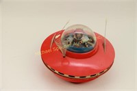 VINTAGE 1960 CRAGSTAN RED FLYING SAUCER BY YOSHIYO