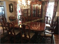 TEN PIECE CHIPPENDALE STYLE  DINING ROOM SUITE