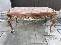 MARBLE TOP COFFEE TABLE