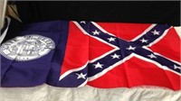 5'x34" New state of Georgia confederate flag