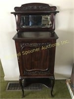 VINTAGE DELICATE MAHOGANY SHEET MUSIC CABINET