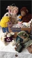 Group of vintage and collectible stuffed animals