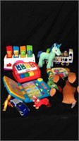 Group of kids toys includes VTECH book little