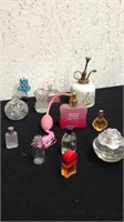 Group of perfume sprayer's and perfumes