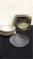 Set of 5 Arcoroc Glass aspen bowls