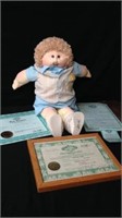Highly collectible cabbage patch cloth faced doll
