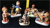 5 collectible ceramic statues some marked Napco