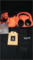 Parrot Zik headphones with battery and bag and