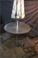 Wrought Iron Patio Set w/ Umbrella