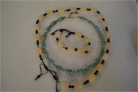 2 Antique Asian Necklaces, 1 Bracelet