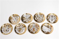 Fornasetti Mid-Century Musicalia Coasters Set of 8