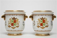 Japanese Armorial Porcelain Vases, Pair