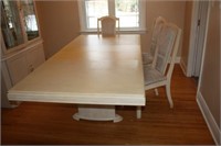 Pickled Oak Table 41.5 x 59 x 30H with 6 Chairs &