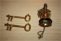 Decorative Brass Keys & Bell