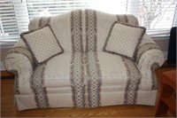 Loveseat with Throw Cushions