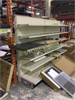2 Sections of Dbl Sided Adjustable Island Shelving
