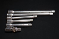 Five 1/2" Drive Extensions & 1/2" Universal Joint