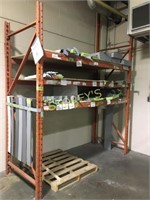 Section of Pallet Racking - w/ 3 Sheets of Plywood