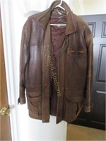 Men's size small leather coat