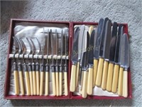 French Ivory flatware in case