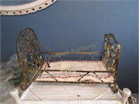 Cool handmade antique brass cradle