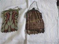 Two interesting vintage beaded purses