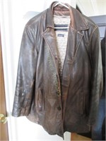 Men's size large leather coat