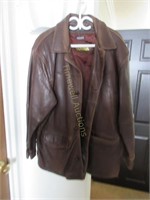 Men's size large leather coat