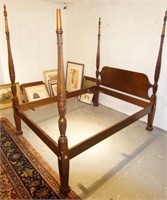 Mahogany four poster bed