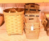 Approximately (9) contemporary baskets