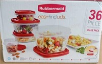 Rubbermaid- "Easy Find Lids" 36pc. Food Storage
