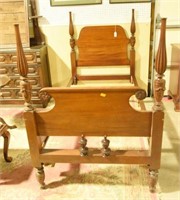 Pair of antique Mahogany four poster twin beds