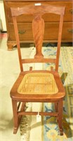 Cane seat rocker