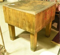 Primitive heavy duty butcher block