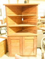 Pine crate furniture style corner cabinet
