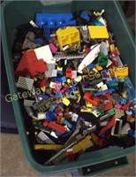 One tote filled with LEGO